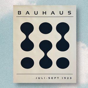 1923 Bauhaus canvas poster, BRAND NEW